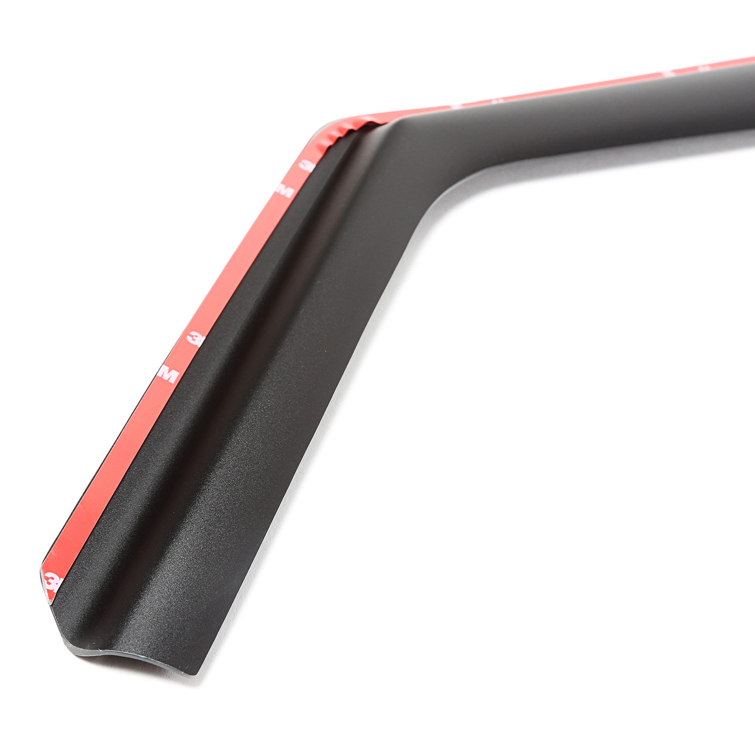 Window Visor Kit, Front, Matte Black, Channel; 99-14 F250-F550 Crew - 2