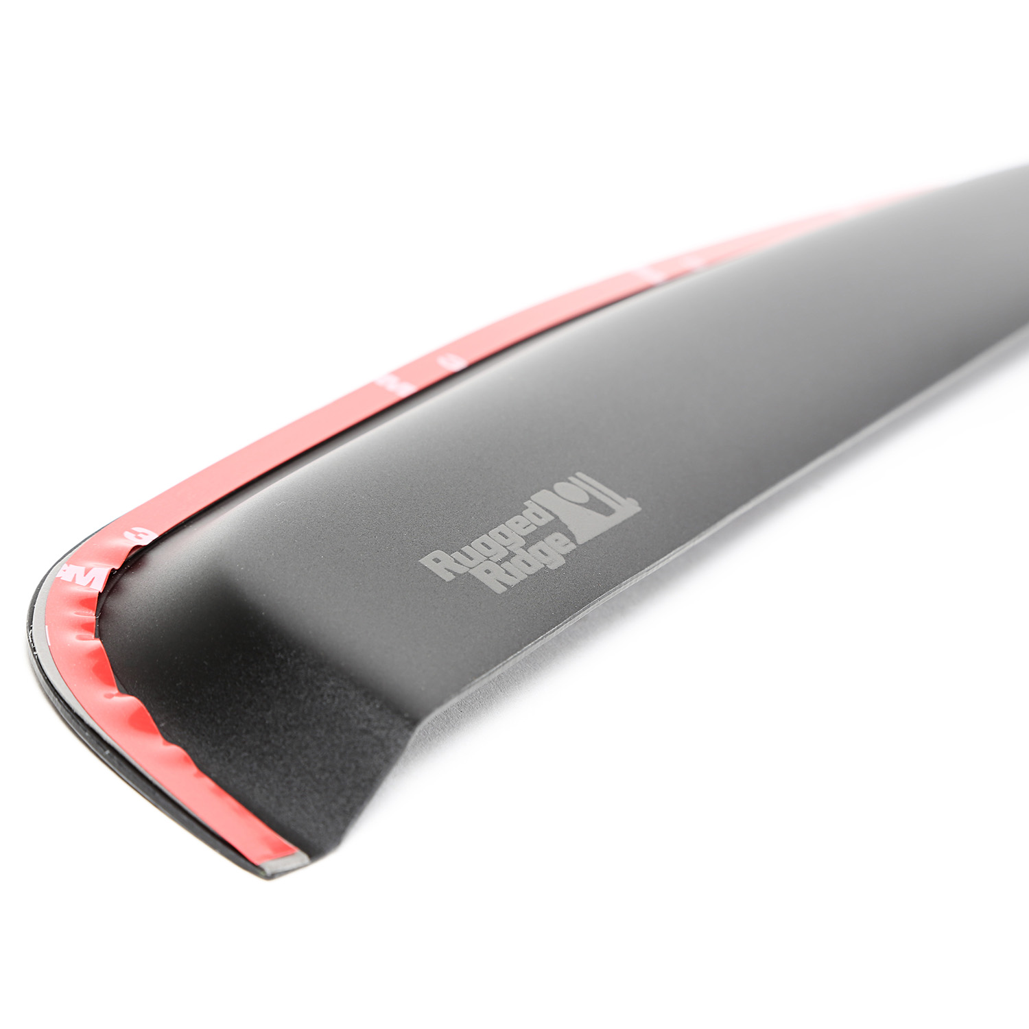 Window Visor Kit, Front, Matte Black, Channel; 99-14 F250-F550 Crew - 3