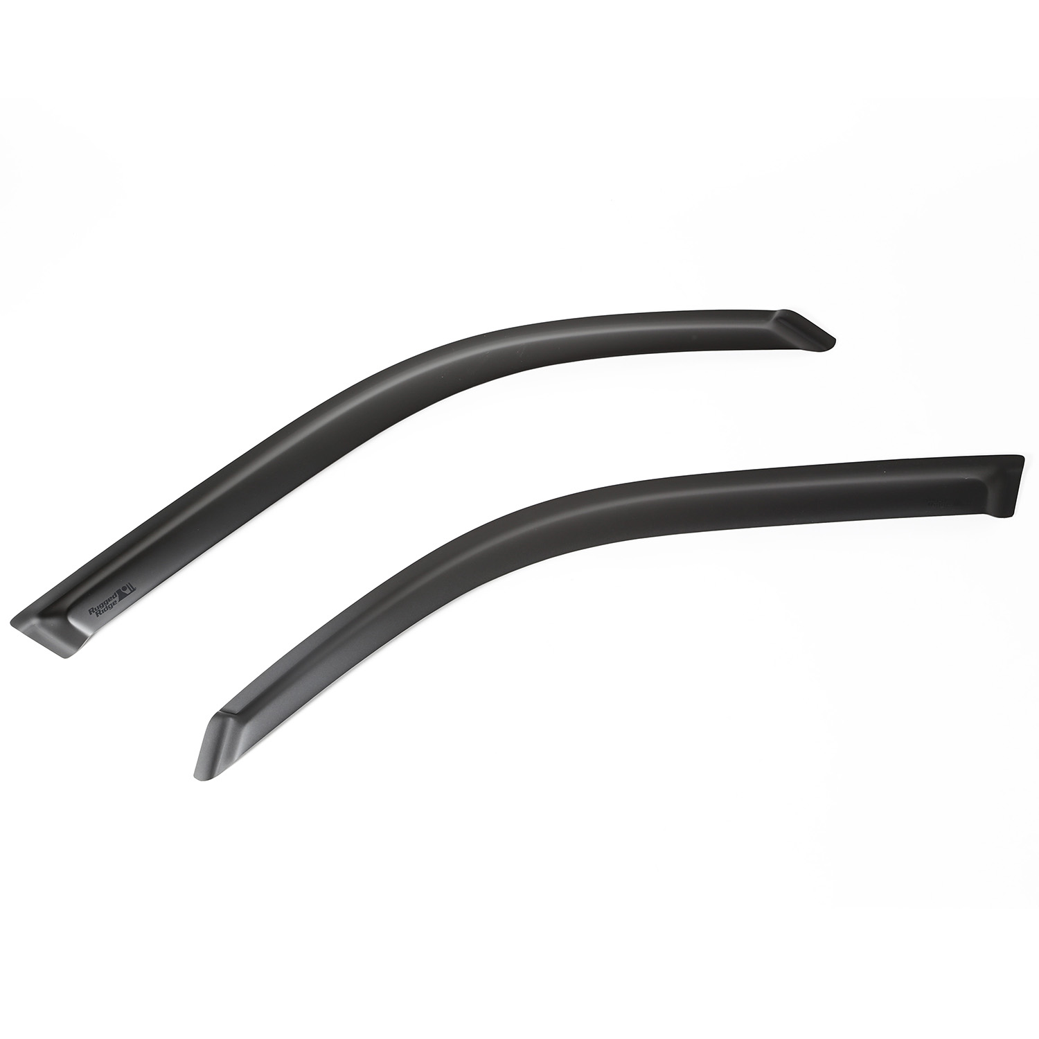 Window Visor Kit, Front, Matte Black; 04-06 Toyota Tundra Double Cab - 1