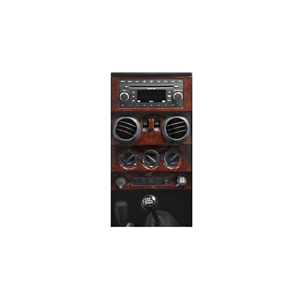 Zestaw deski rozdzielczej Woodgrain 07-10 Jeep 4 drzwiowy JK Wrangler - 1