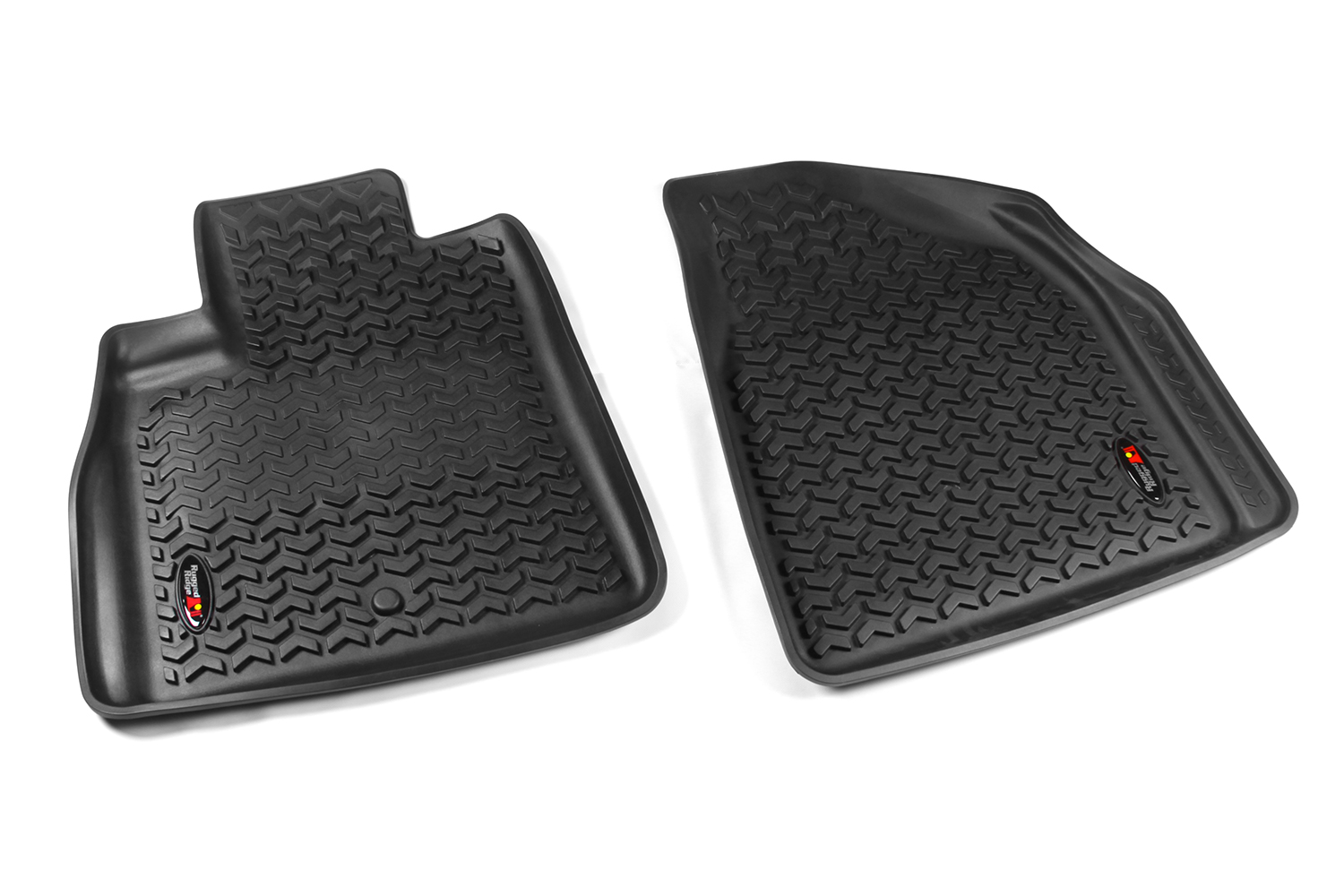 Floor Liner, Front; Black, 2009-2017 Chevrolet / GMC / Buick  / Saturn Traverse, 07-20 Acadia, 08-17 Enclave, 07-10 Outlook  