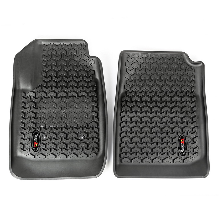 Floor Liner, Front; Black, 2015-2021 Chevrolet / GMC Colorado / Canyon Extended / Crew Cab   - 1