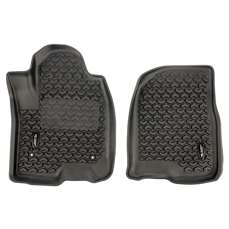 Floor Liner, Front, Black; 19-20 Chevy Silverado Crew Cab - 1