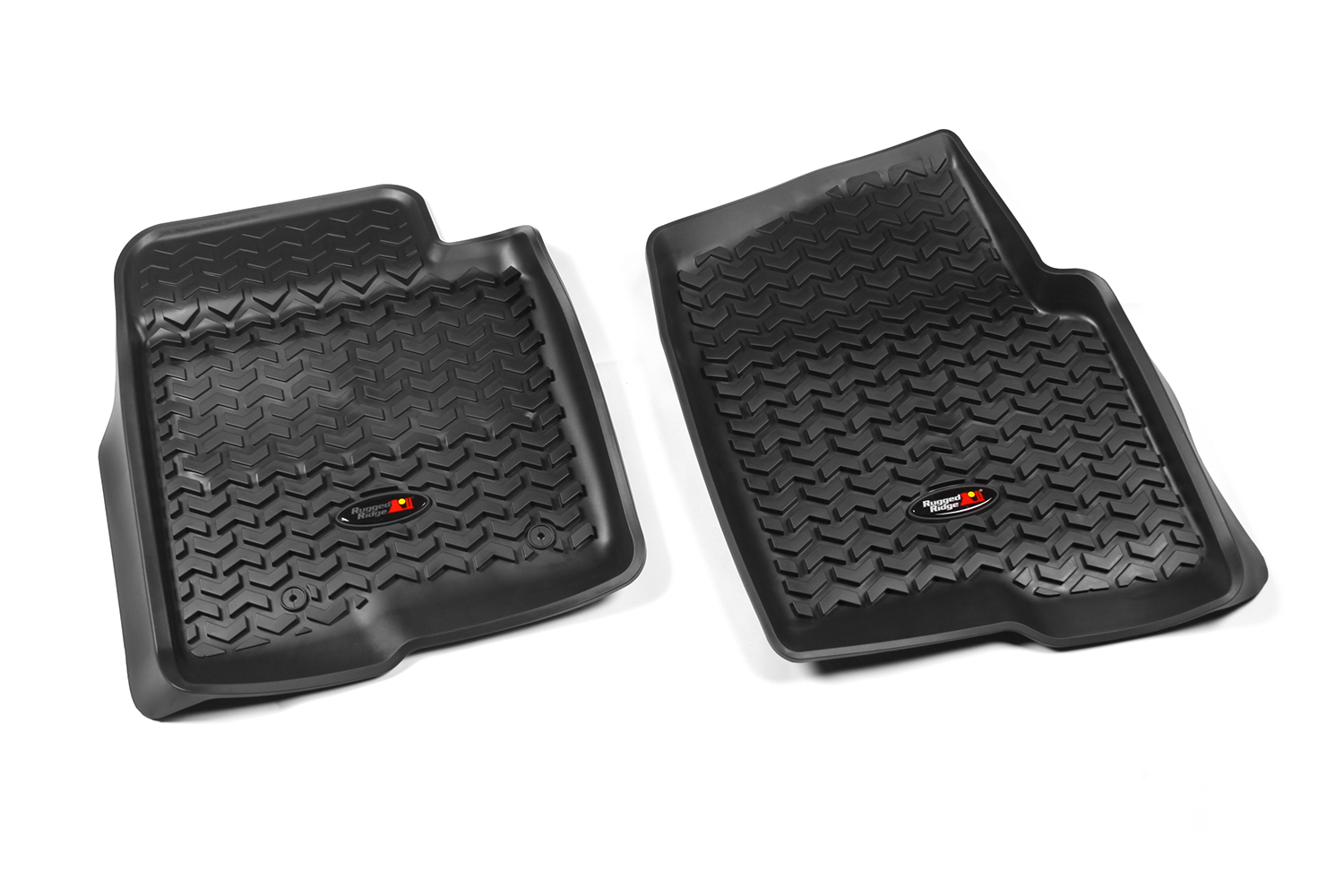 Floor Liner, Front; Black, 2011-2014 Ford F-150 / Raptor Regular / Extended / Super Crew   - 1