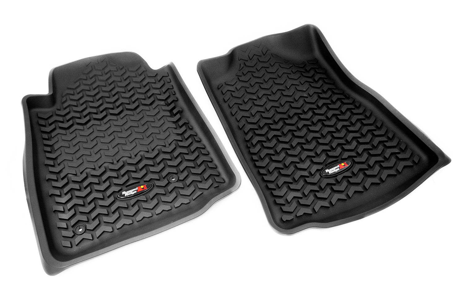 Floor Liner, Front; Black, 2005-2011 Toyota Tacoma Regular / Access / Double Cab (Automatic) 