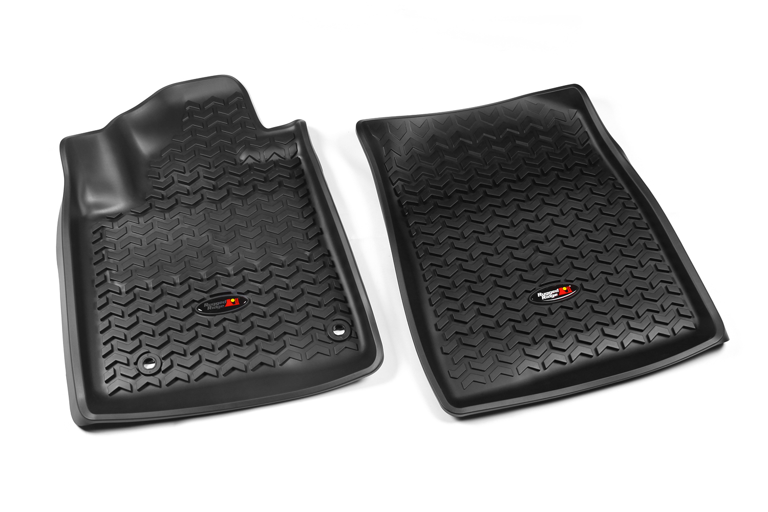 Floor Liner, Front; Black, 2012-2020 Toyota Sequoia / Tundra Regular / Double Cab / Crew Max   - 1