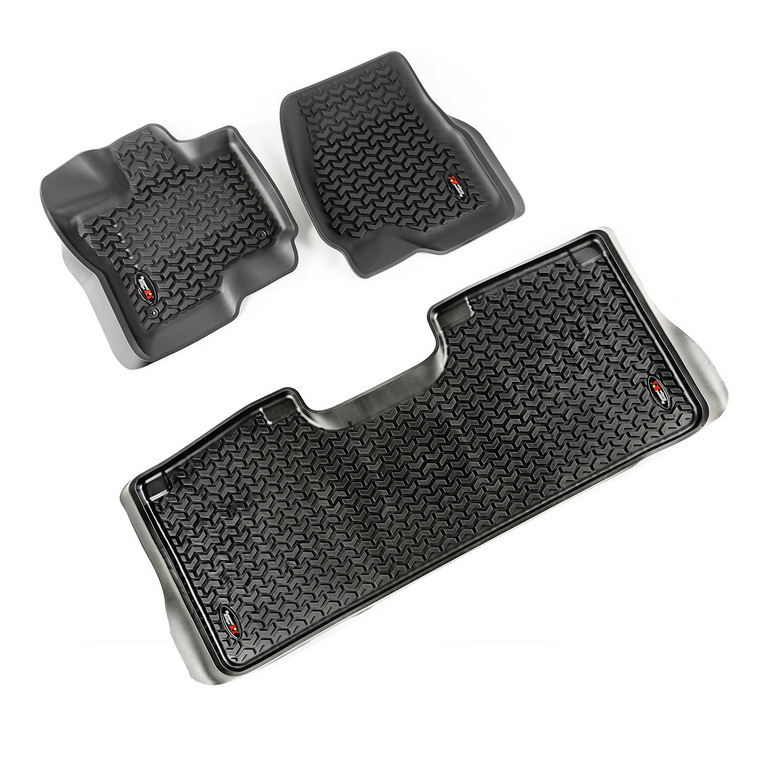 Floor Liner, Front/Rear; Black, 2015-2020 Ford F-150 / Raptor   - 1