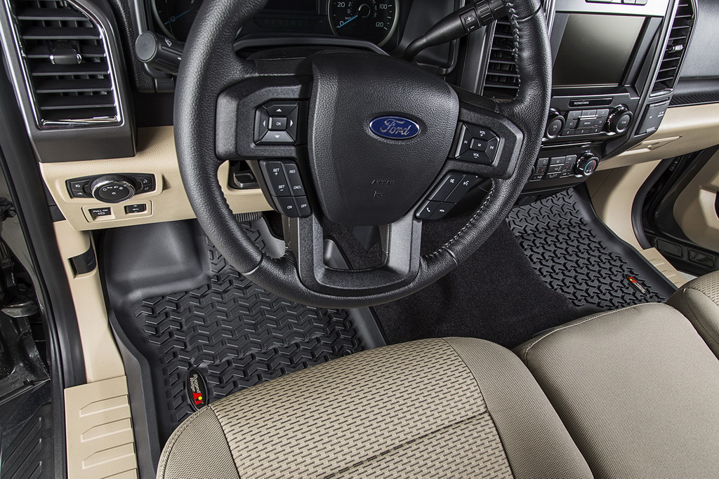 Floor Liner, Front/Rear; Black, 2015-2020 Ford F-150 / Raptor   - 6