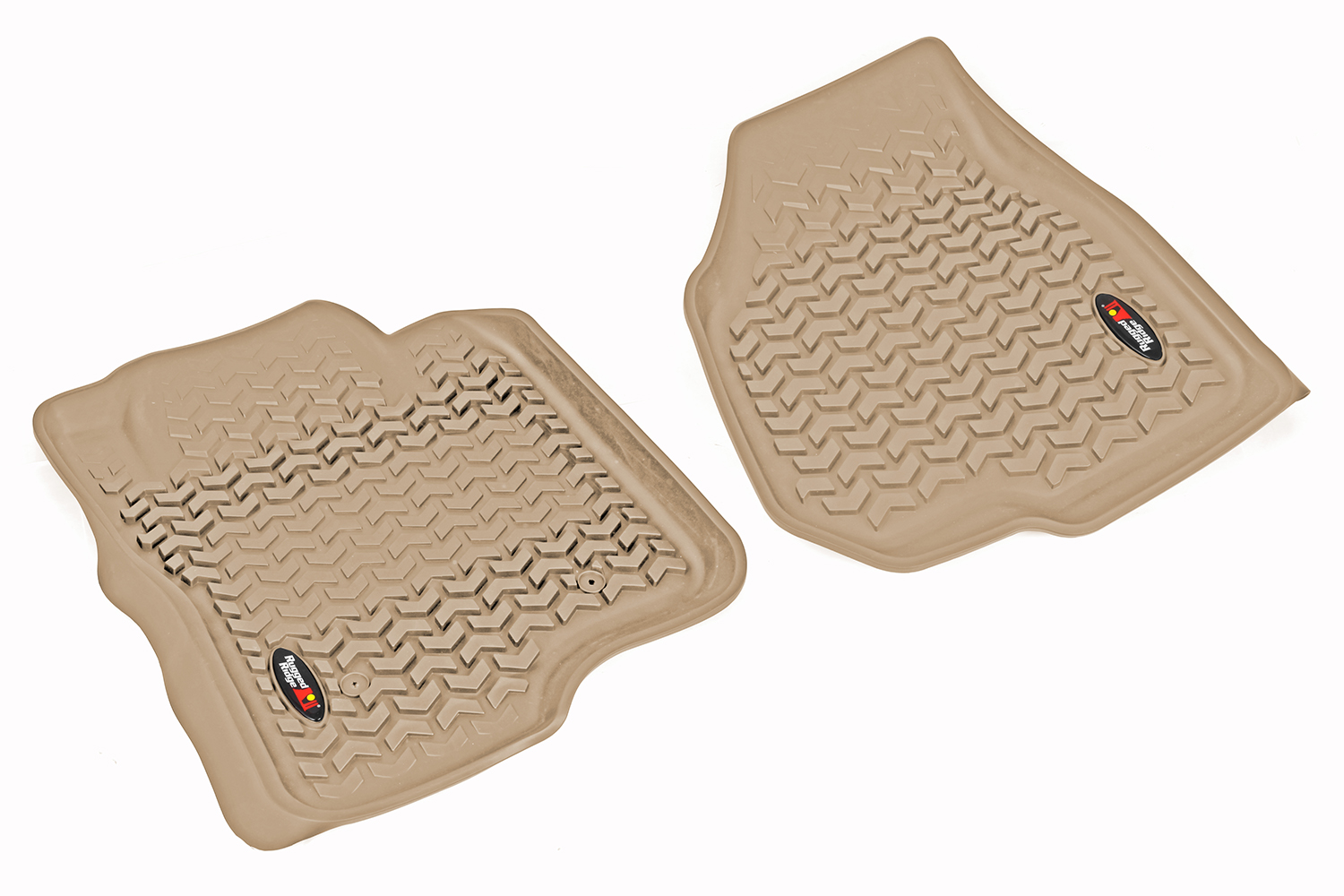 Floor Liner, Front; Tan, 2011-2012 Ford F-250 / F-350 Regular / Extended / Super Crew Cab   - 1