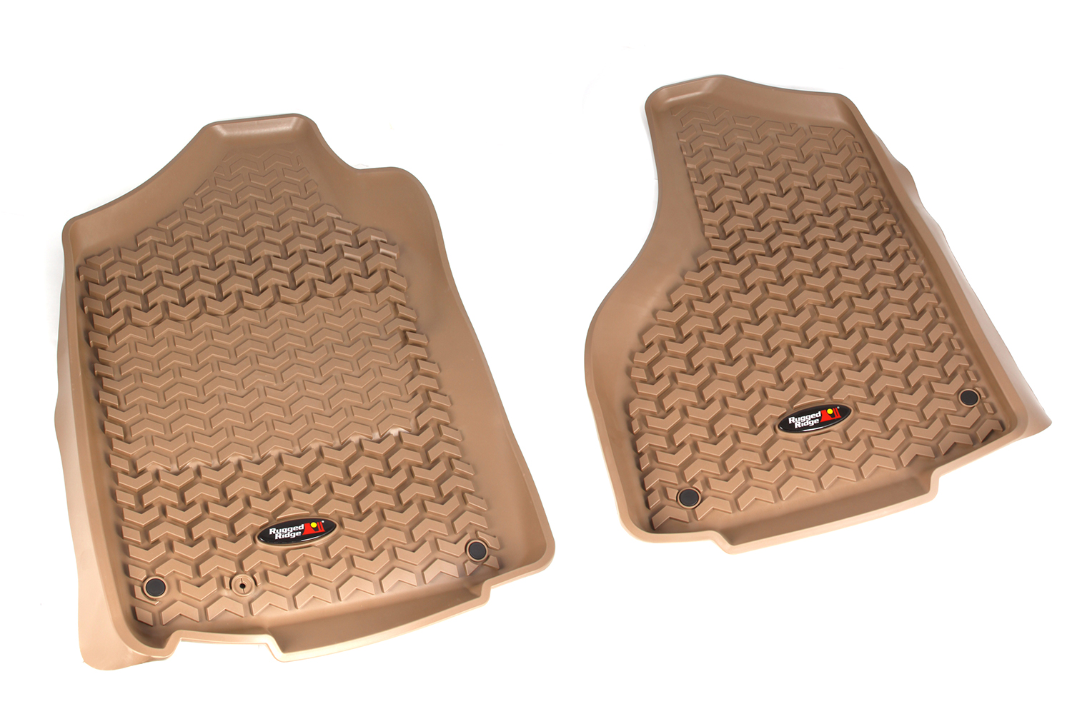 Floor Liner, Front; Tan, 2012-2018 Dodge/Ram 1500 Quad Cab, 1500 / 2500 / 3500 Regular Cab  