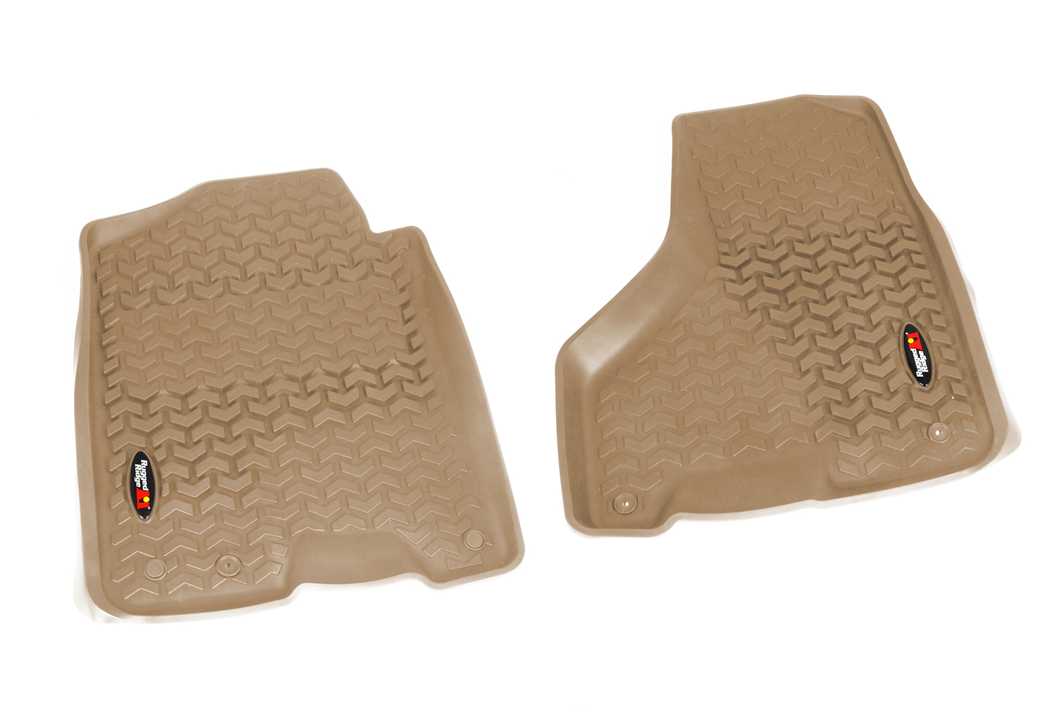 Floor Liner, Front; Tan, 2009-2018 Dodge / Ram 1500 / 2500 / 3500 Crew, 2500 / 3500 Mega Cab  