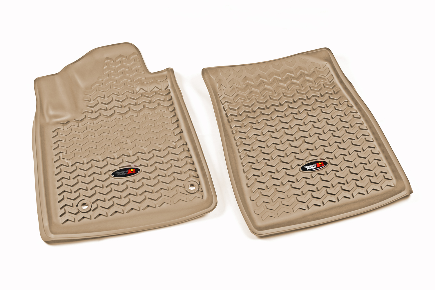 Floor Liner, Front; Tan, 2012-2020 Toyota Sequoia / Tundra Regular / Double Cab / Crew Max  