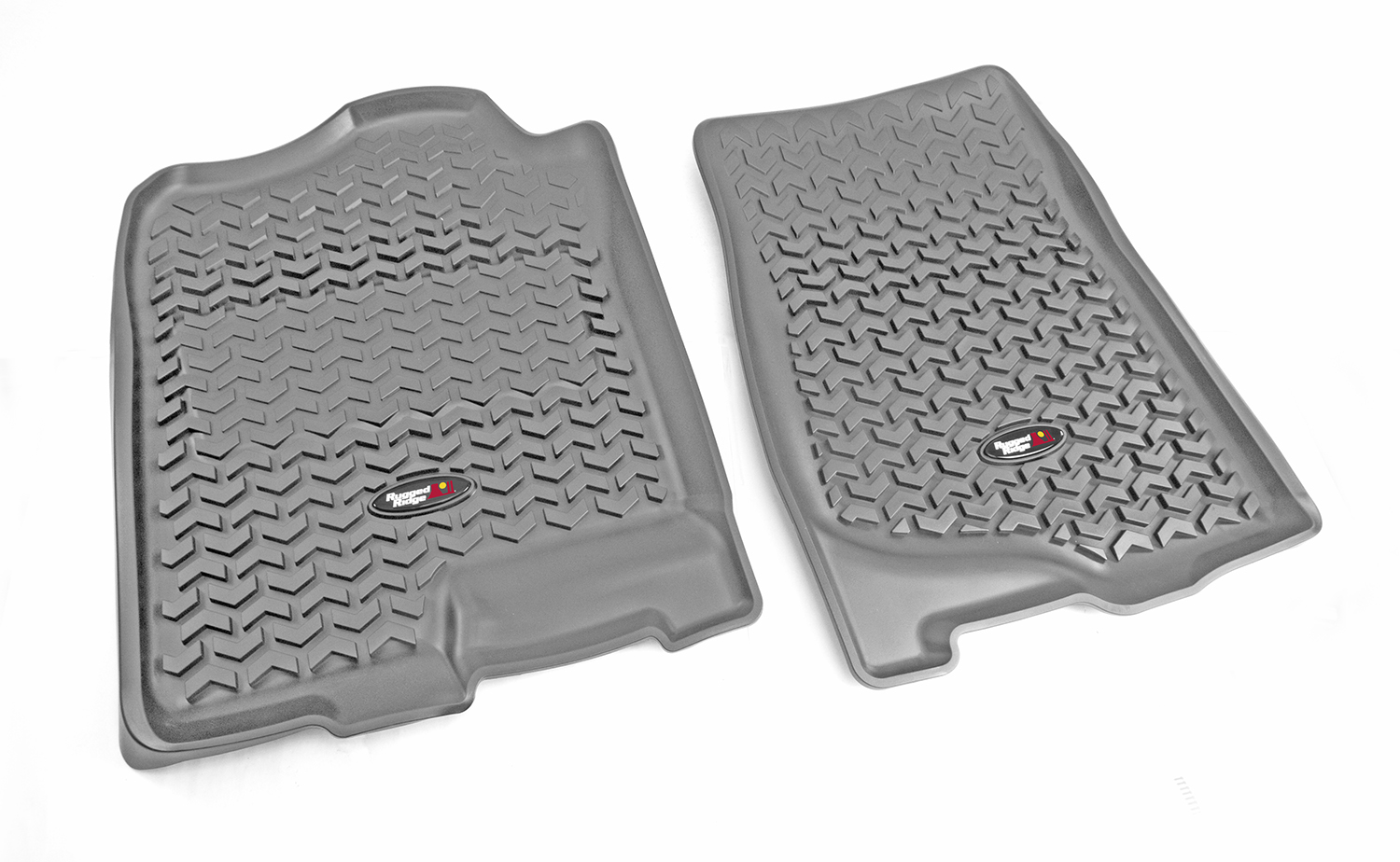 Floor Liner, Front; Gray, 2007-2013 Chevrolet / GMC Silverado / Sierra 1500 Extended / Crew Cab, 07-14 2500 / 3500 Crew Cab / Suburban / Tahoe, 07-14 Escalade, 07-13 Avalanche, 07-14 Yukon / Yukon XL  