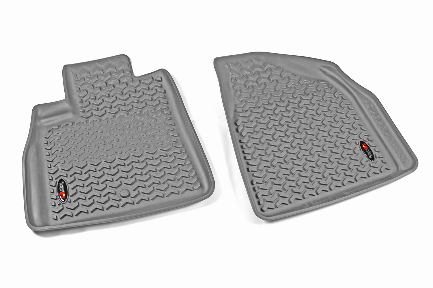 Floor Liner, Front; Gray, 2009-2017 Chevrolet / GMC / Buick  / Saturn Traverse, 07-20 Acadia, 08-17 Enclave, 07-10 Outlook  