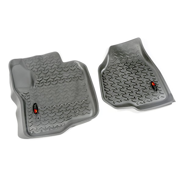 Floor Liner, Front; Gray, 2012-2016 Ford F-250 / F-350 Regular / Extended / Super Crew Cab   - 1