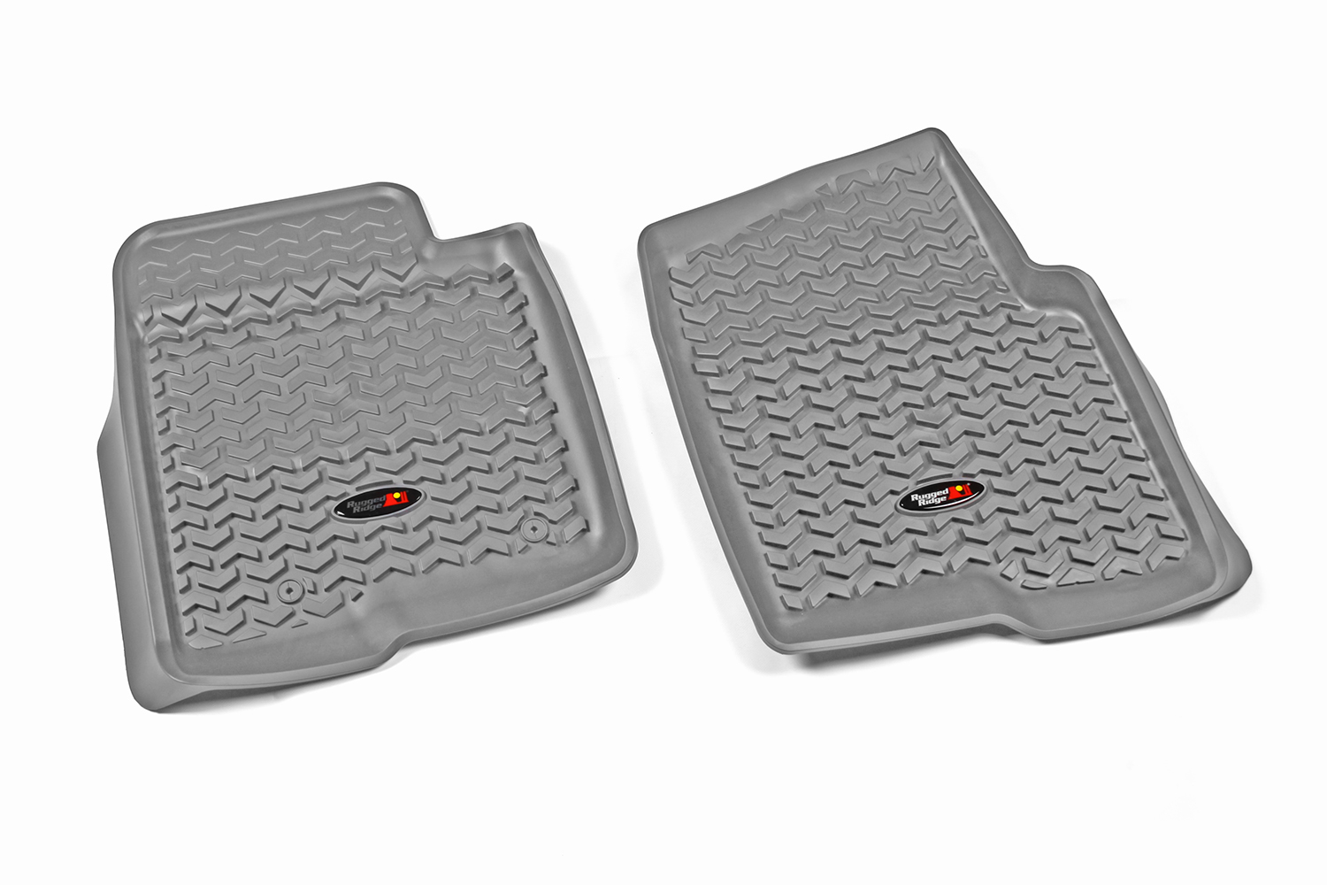 Floor Liner, Front; Gray, 2011-2014 Ford F-150 / Raptor Regular / Extended / Super Crew   - 1