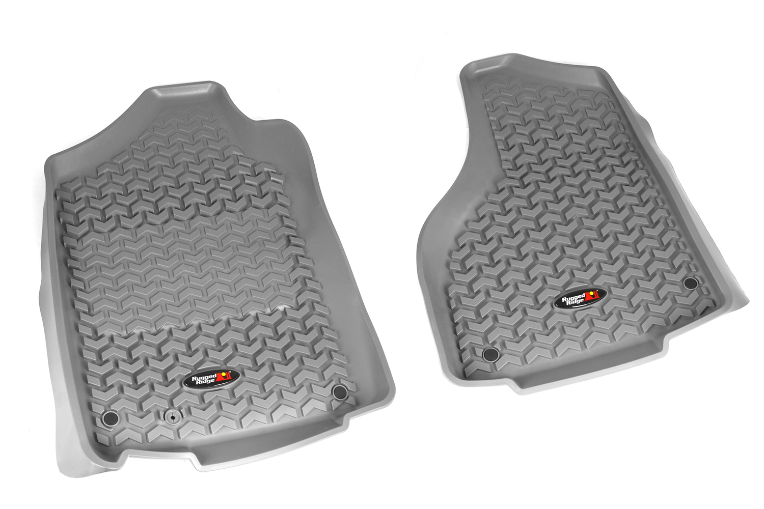 Floor Liner, Front; Gray, 2012-2018 Dodge/Ram 1500 Quad Cab, 1500 / 2500 / 3500 Regular Cab  
