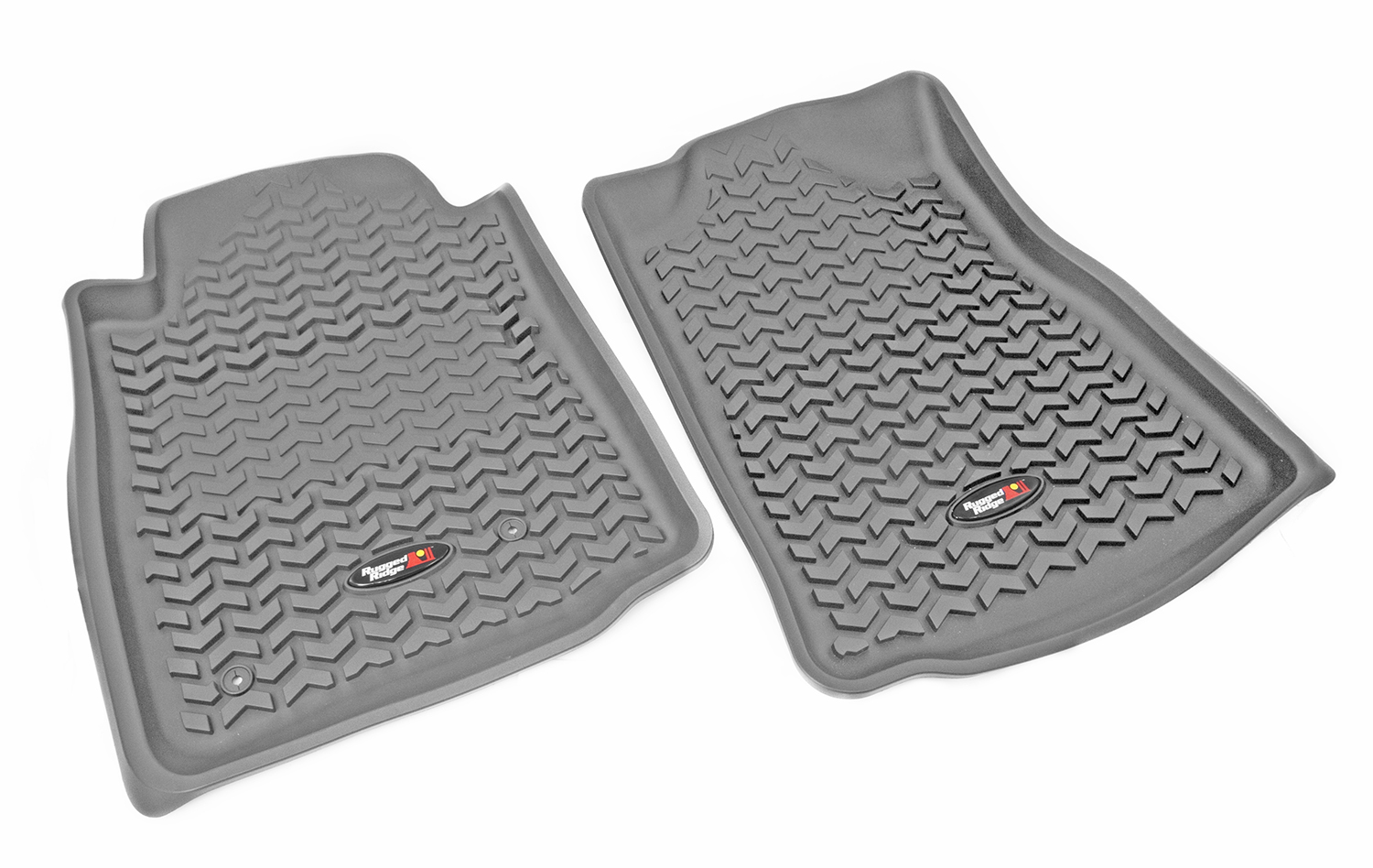 Floor Liner, Front; Gray, 2005-2011 Toyota Tacoma Regular / Access / Double Cab (Automatic) 
