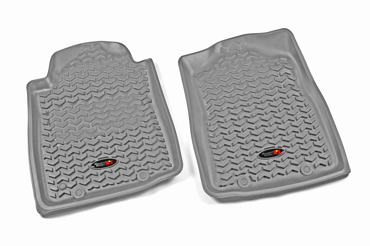 Floor Liner, Front; Gray, 2012-2015 Toyota Tacoma Regular / Access / Double Cab (Automatic)  - 1