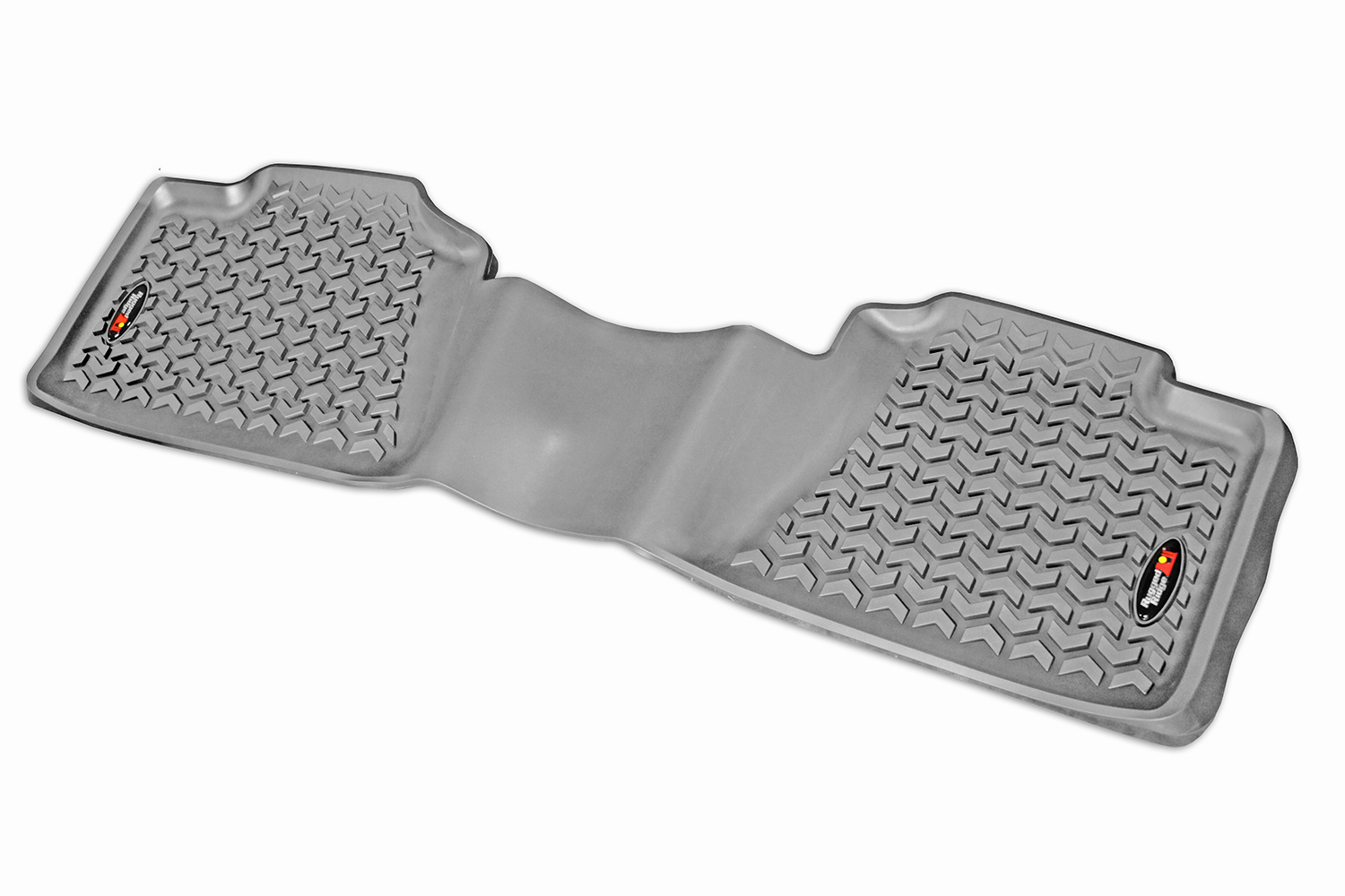 Floor Liner, Rear; Gray, 1999-2006 Chevrolet / GMC Silverado / Sierra 1500 Extended / Crew Cab, 01-14 2500 / 3500 Crew Cab, 07-13 1500 Crew Cab, Silverado 99-06 2500 / 3500 Extended Cab, Sierra 99-03 2500 / 3500 Extended Cab, 02-13 Avalanche  