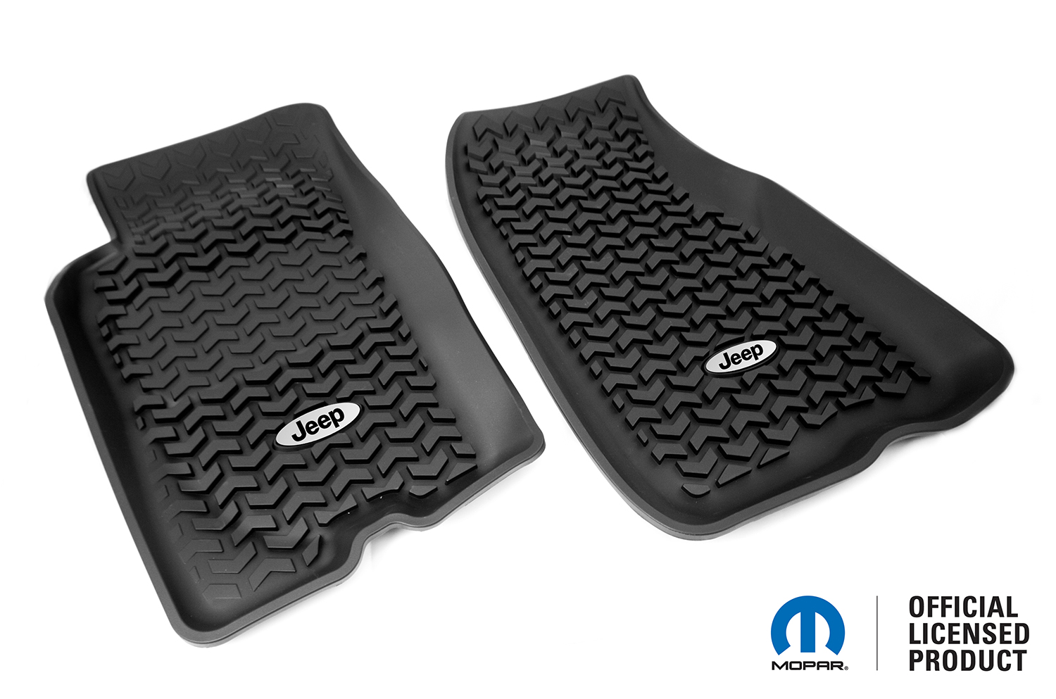 Floor Liner, Front; Black, 1993-1998 Jeep Logo Grand Cherokee ZJ  - 1
