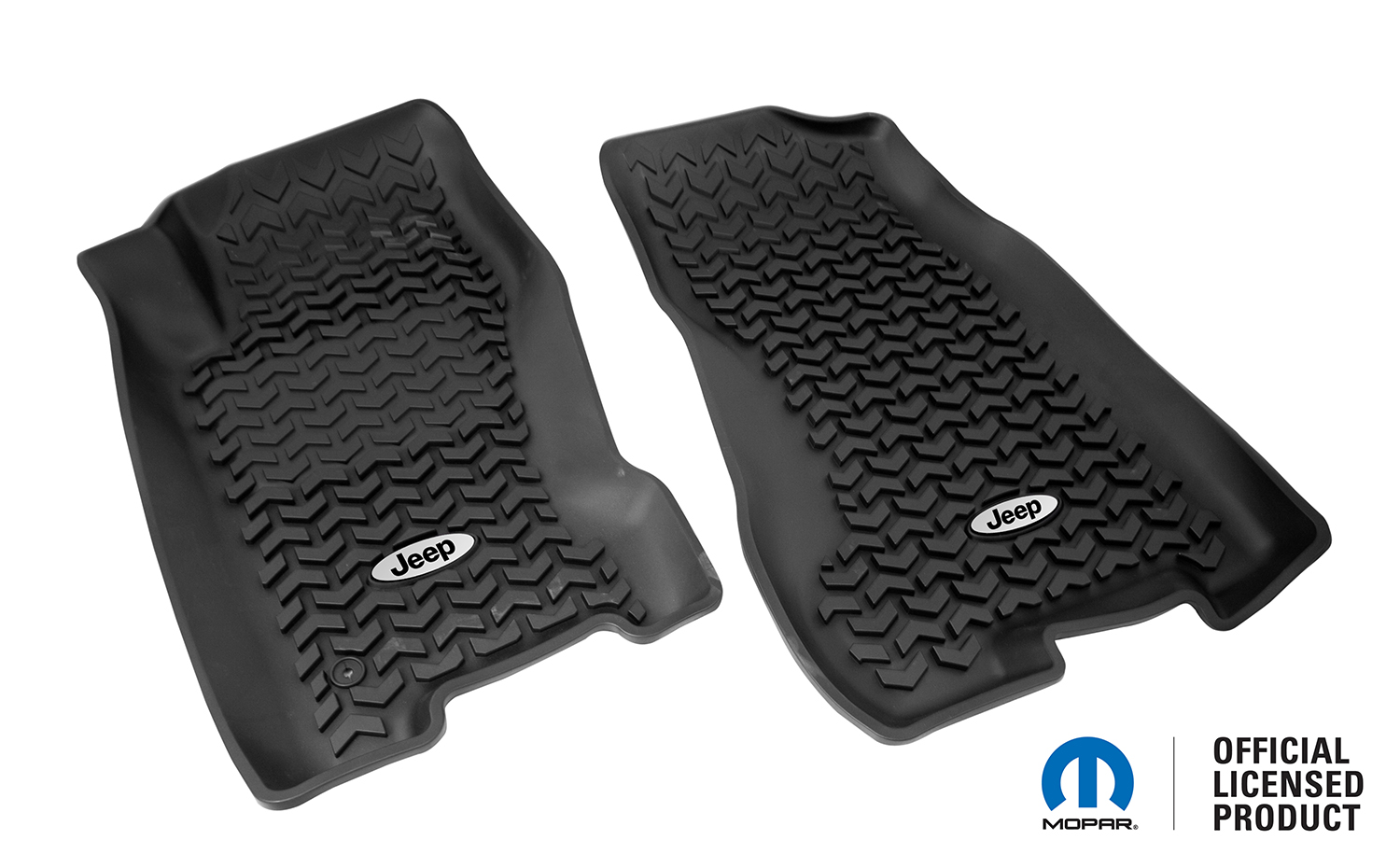 Floor Liner, Front; Black, 1999-2004 Jeep Logo Grand Cherokee WJ  - 1