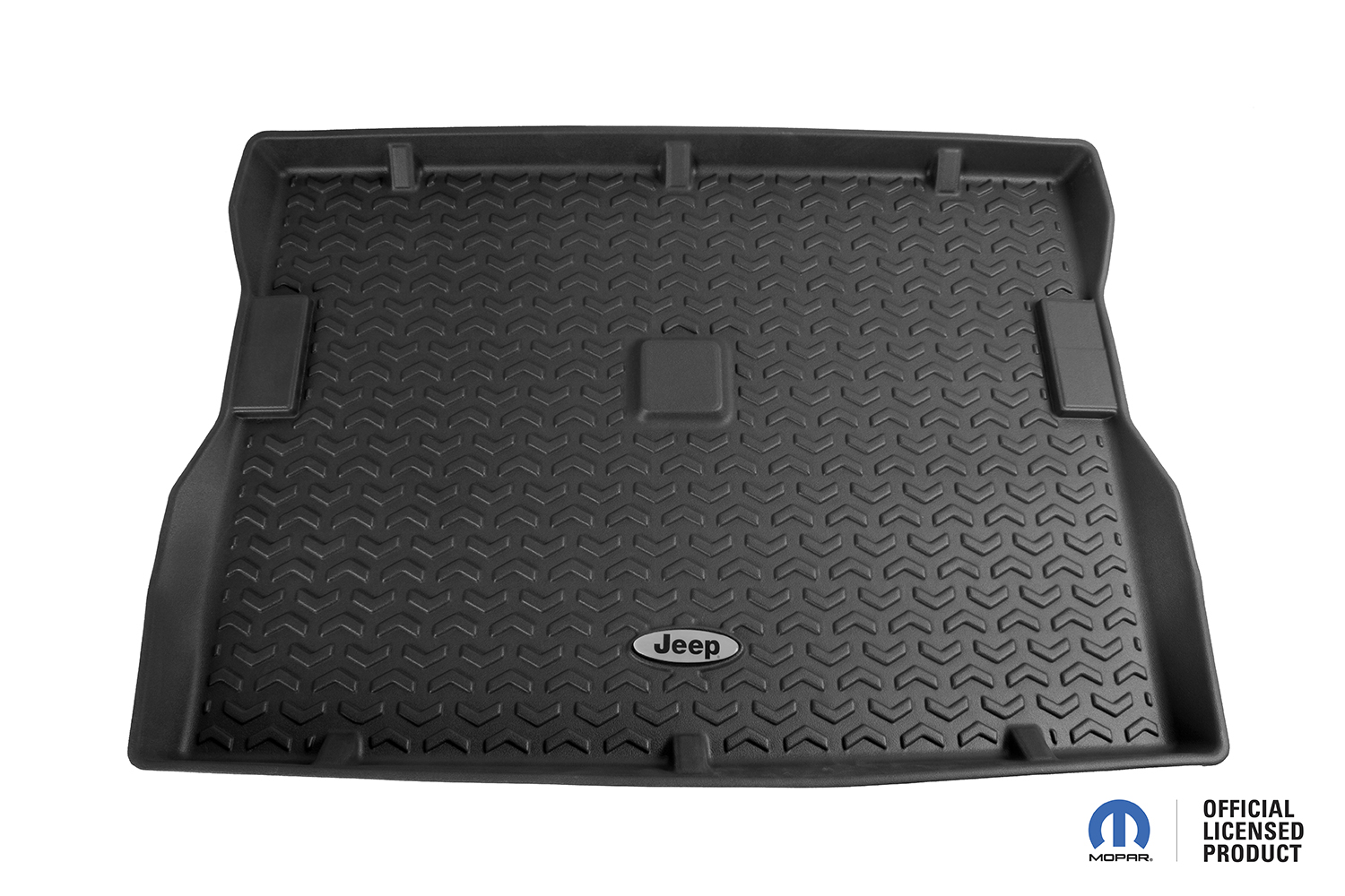 Floor Liner, Cargo; Black, 1976-1986 Jeep Logo CJ-7 / 87-95 Wrangler YJ  - 1