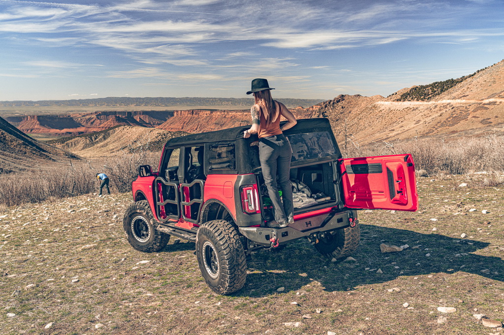 HAVOC STEEL BENDER BUMPER, REAR 2021-22 Ford Bronco - 3