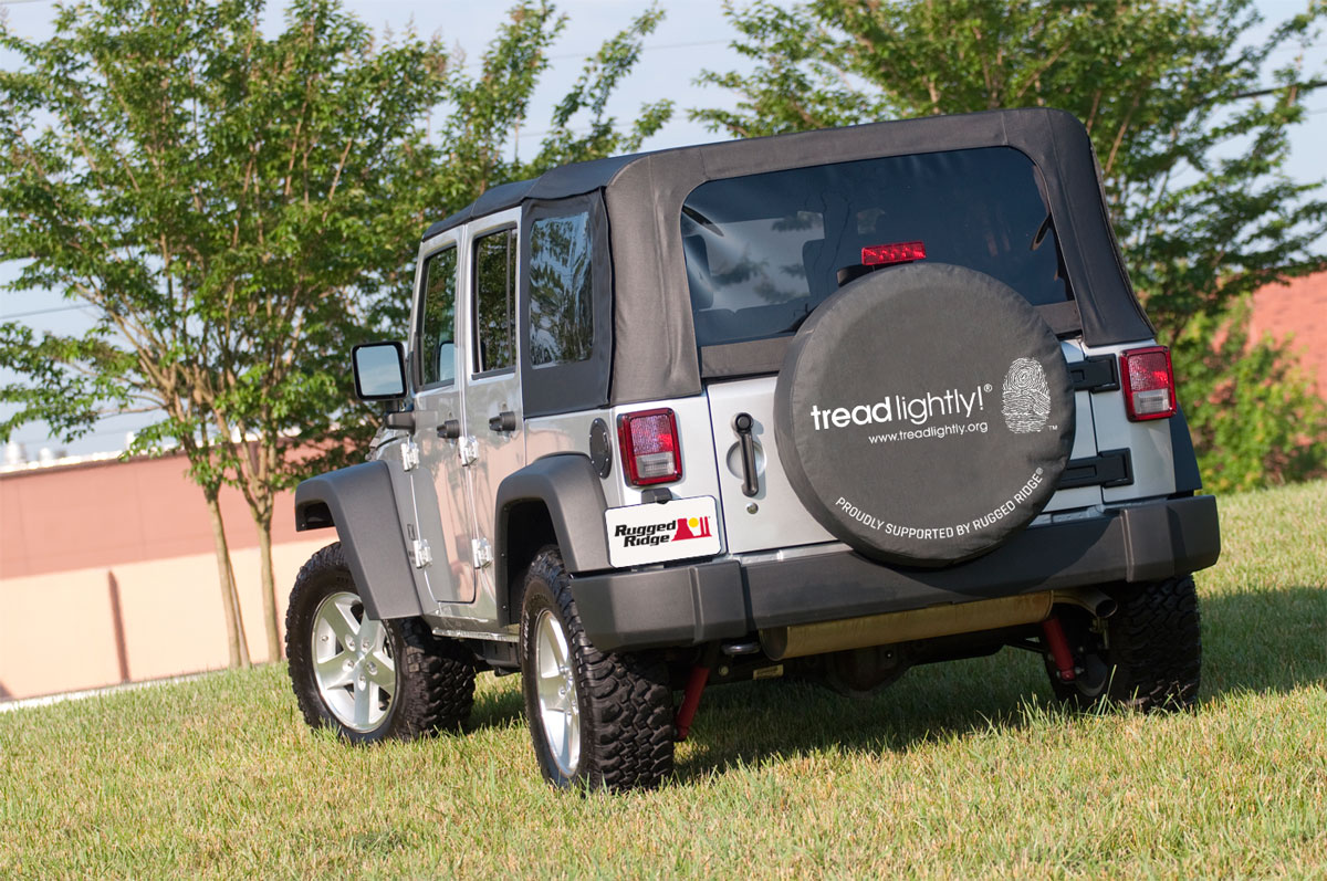 Tire Cover, Black, 35-36 Inch, Tread Lightly Edition