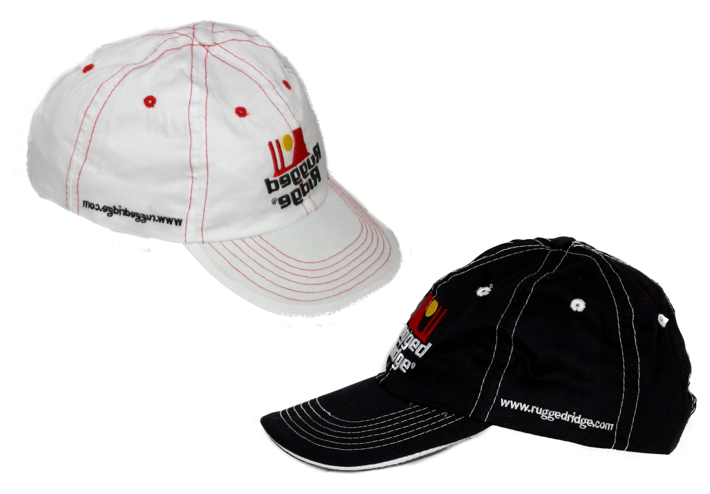 Hat, Rugged Ridge, Red and White, Omix-ADA.com - 3