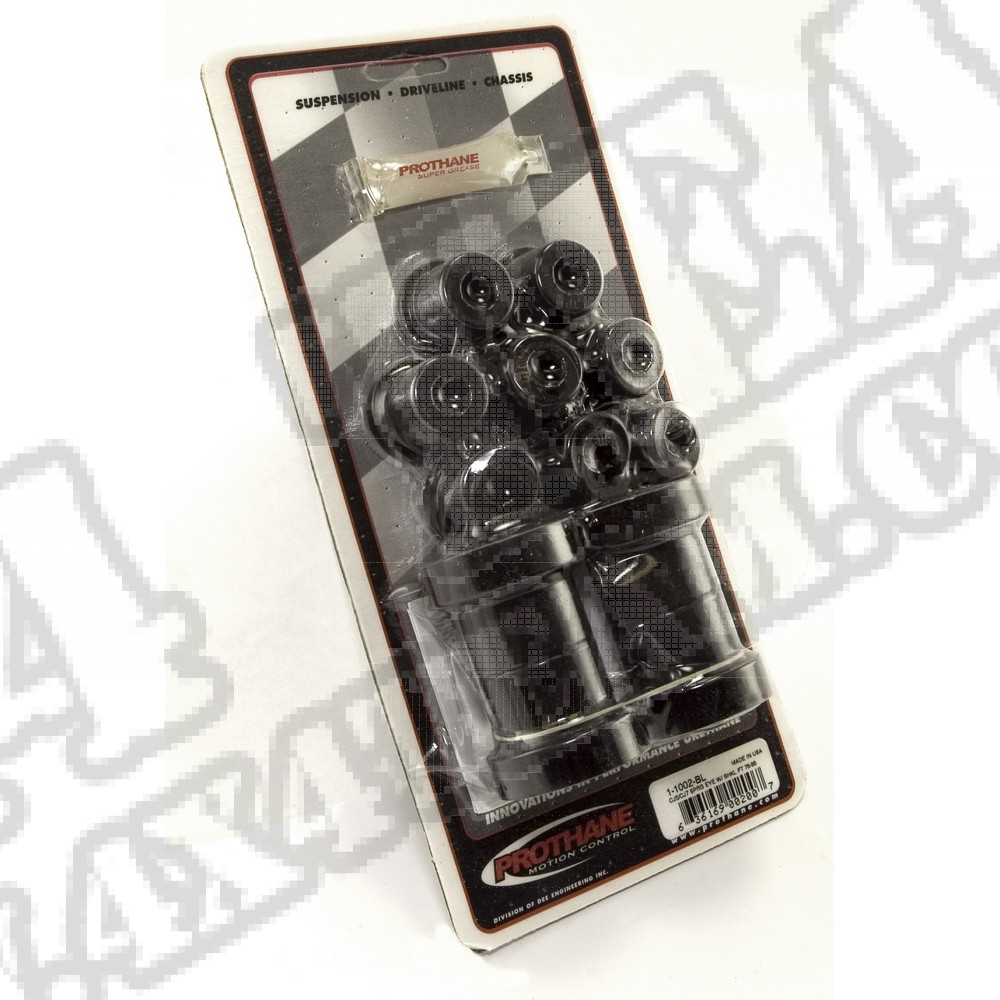 Suspension Leaf Spring Bushing Kit, Front, Black; 76-86 CJ5/CJ7/CJ8