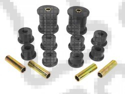 Suspension Leaf Spring Bushing Kit, Rear, Black; 84-01 Cherokee XJ