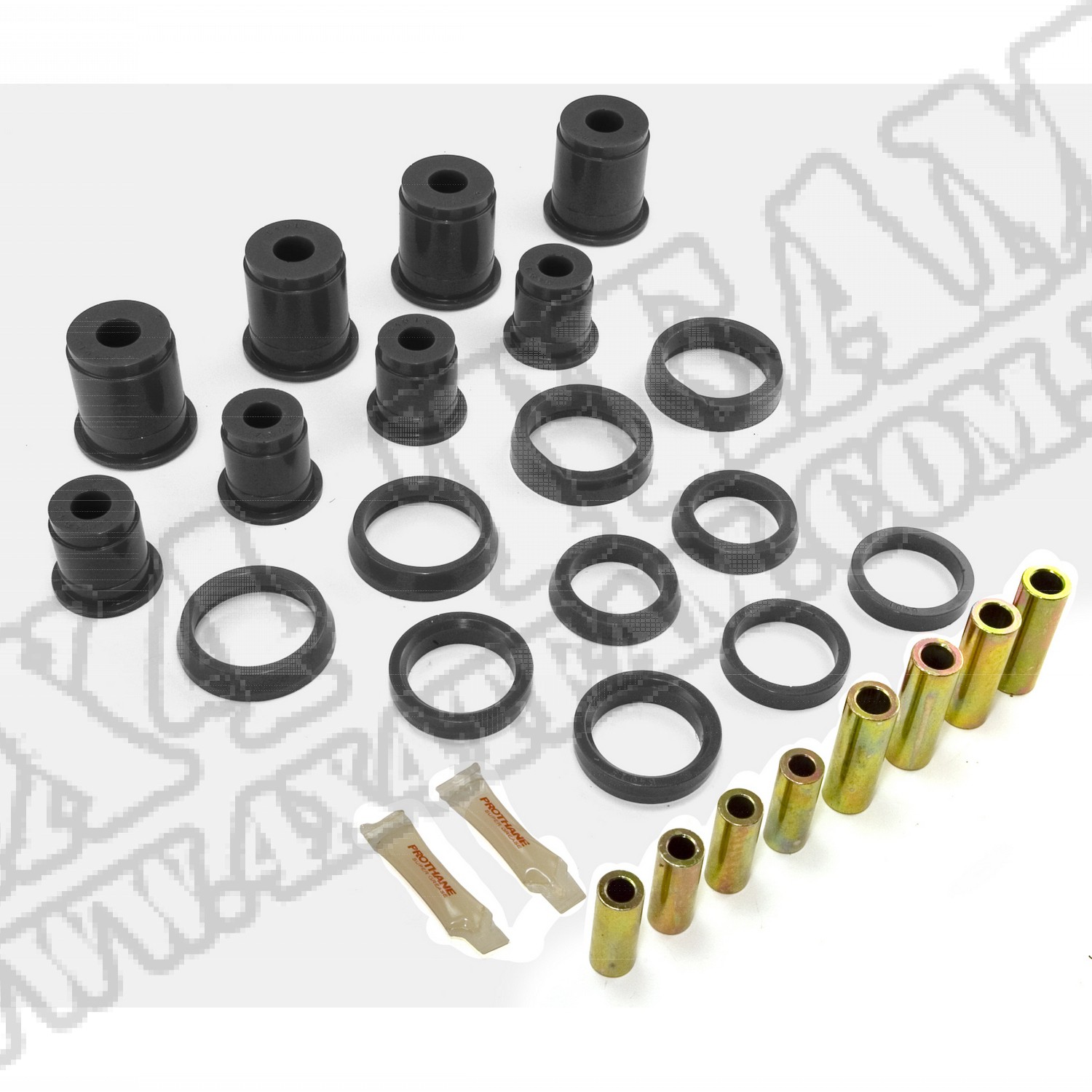 Suspension Control Arm Bushing Kit, Front, Black; 84-01 Cherokee XJ