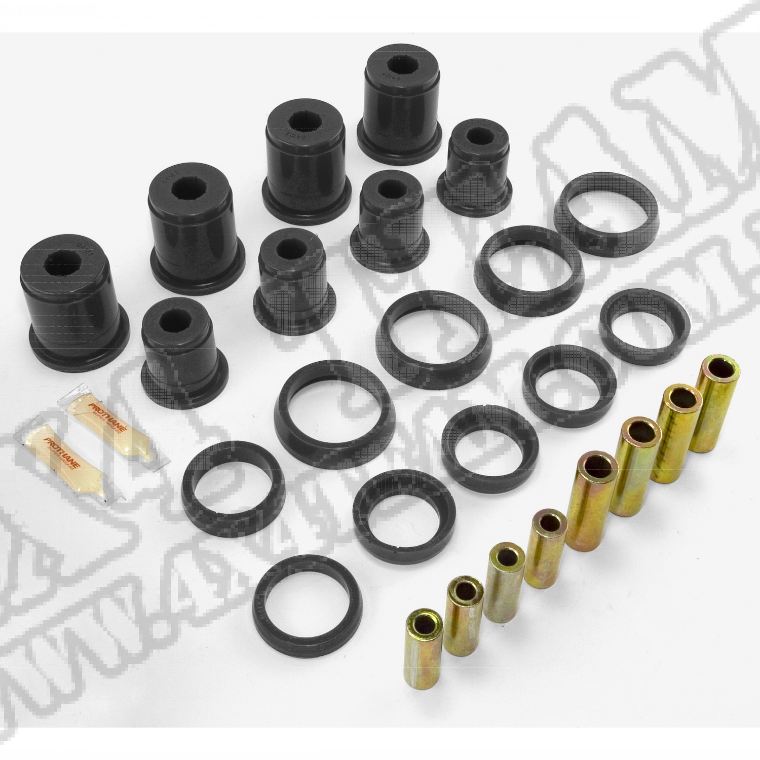 Suspension Control Arm Bushing Kit, Front, Black; 97-06 Wrangler TJ
