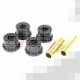 Suspension Leaf Spring Shackle Bushing Kit, Black; 84-99 Jeep XJ