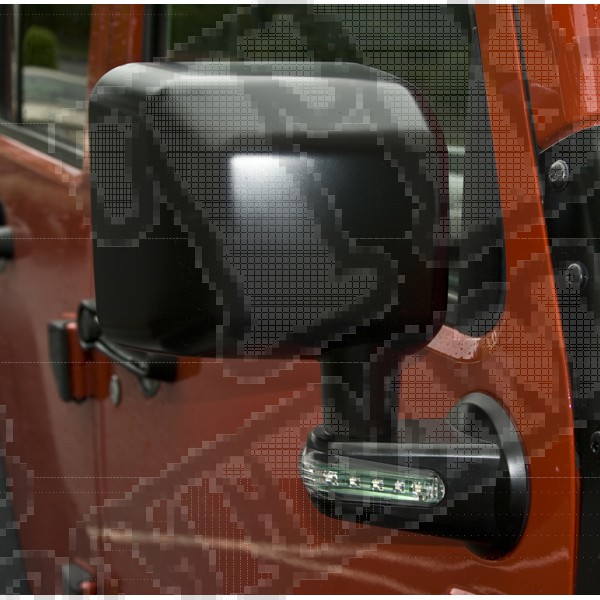 Lusterko z kierunkowskazami LED prawe czarne 07-15 Jeep Wrangler (JK)