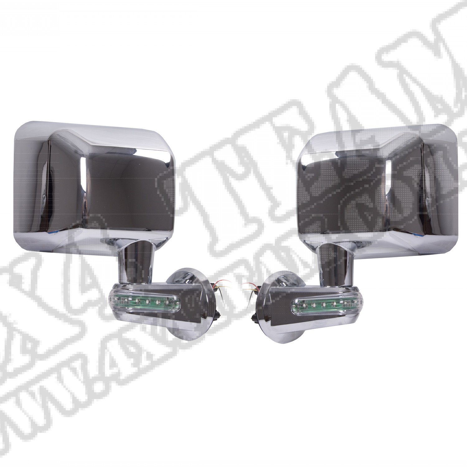 Lusterka z kier. zestaw, chrom, 07-15 Jeep Wrangler (JK)