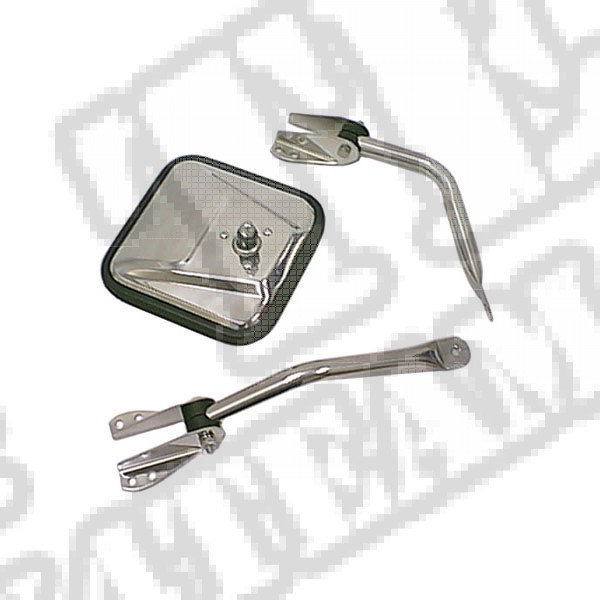 Ramię lusterka, prawe, chrom 55-86 Jeep CJ 