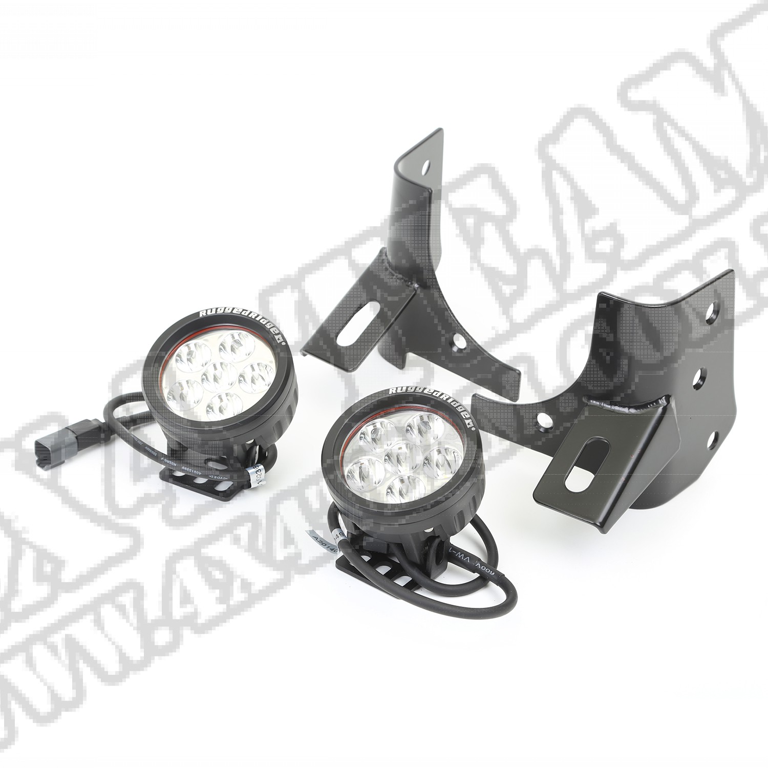 Zestaw lamp okrągłych LED z mocowaniami 97-06 Jeep Wrangler 
