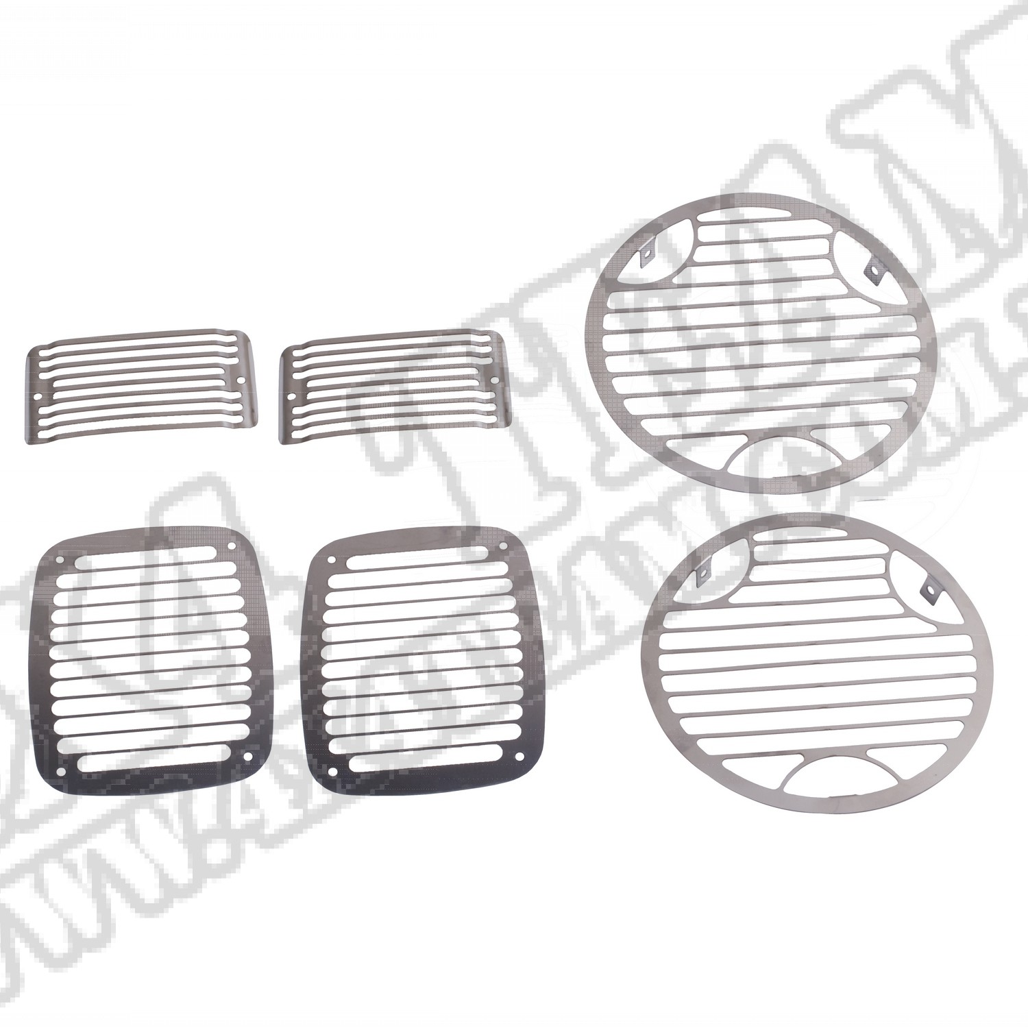 Osłony lamp, Billet-Style, zestaw 97-06 Jeep Wrangler (TJ)