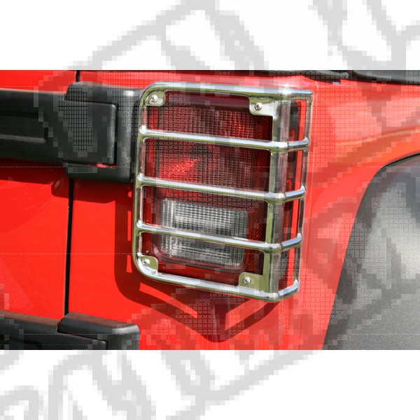 Osłony tylnych lamp, stal nierdzewna, 07-15 Jeep Wrangler JK