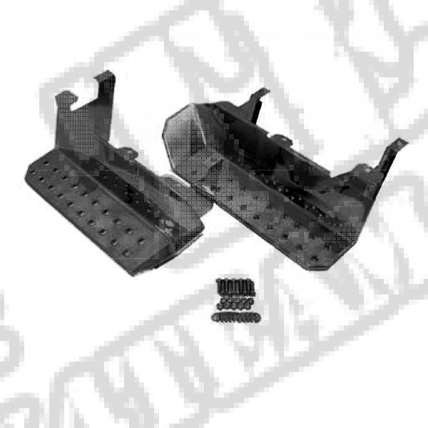Stopnie boczne, 2 szt., czarne,  76-86 Jeep CJ