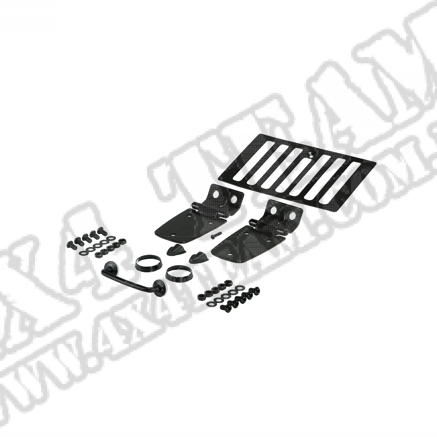 Zestaw akc. maski, czarny, 98-06 Jeep Wrangler TJ