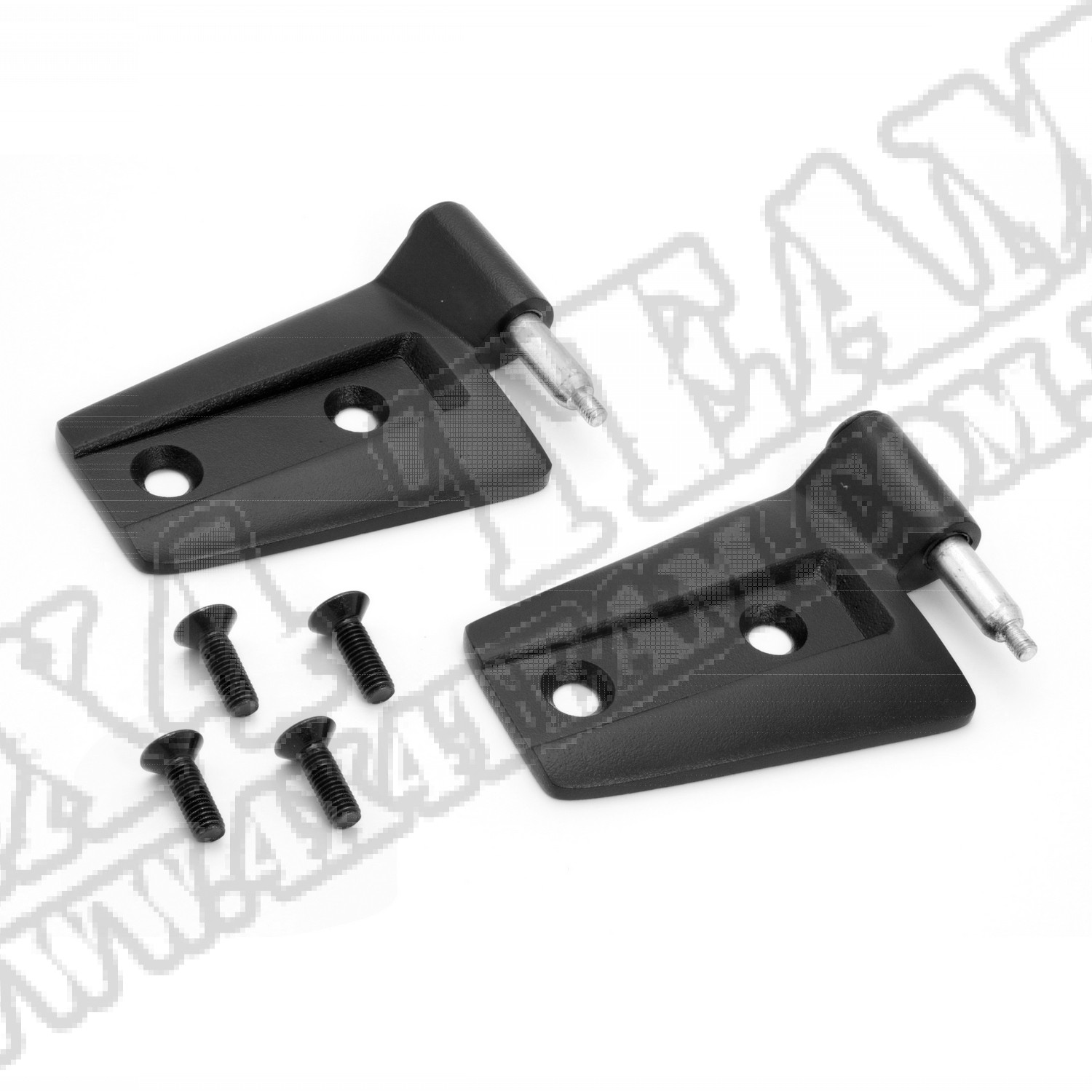 Zestaw zawiasów drzwi 2 szt., czarne, prawa str. 07-15 Wrangler JK