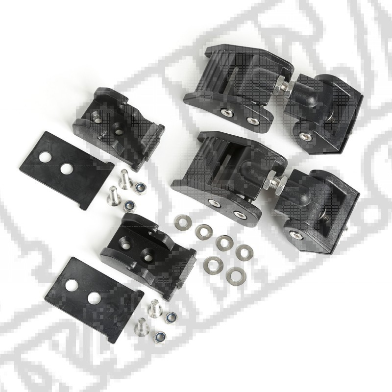 Zatrzaski maski, czarne, 07-15 Wrangler