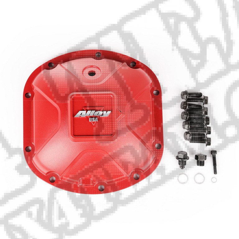Osłona główki mostu Alloy USA, Dana 30, Czerwona; Uniwersalna.