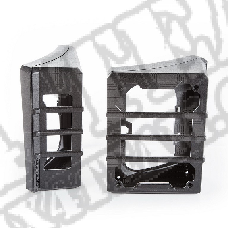 Osłony Elite lamp tylnych, czarny; 07-17 Jeep JK/JKU