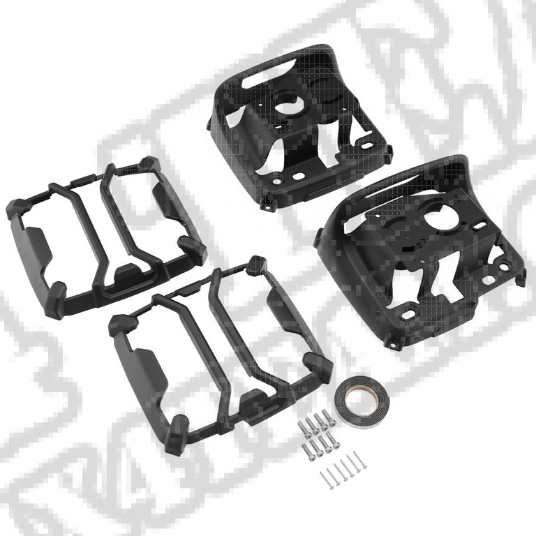 Osłony Elite swiateł tylnych standard; 18-20 Jeep Wrangler JL/JLU