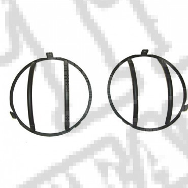 Osłony przednich lamp, czarne, 97-06 Jeep Wrangler
