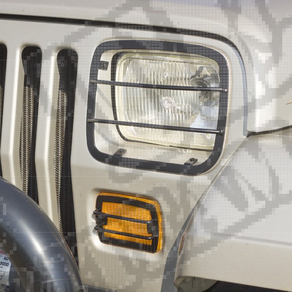 Osłony lamp przednich, zestaw, 87-95 Jeep Wrangler YJ